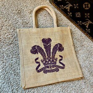 Highgrove House Prince of Wales Burlap Tote Bag, NEW, Kate Middleton